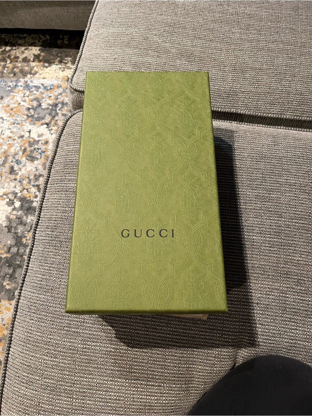 Gucci Black Leather Gold Double G Thong Sandals - Picture 6 of 6